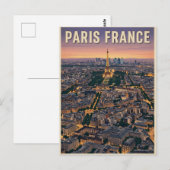 Carte Postale Voyage Paris France (Devant / Derrière)