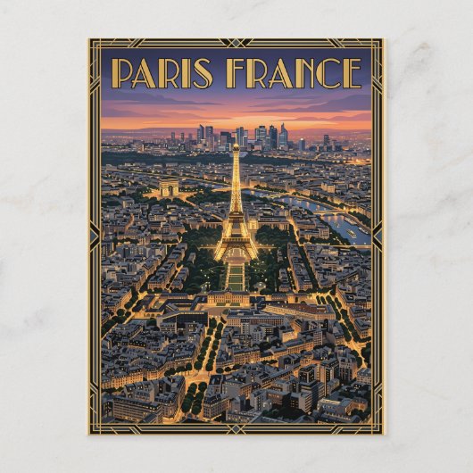 Carte Postale Voyage Paris France (Devant)