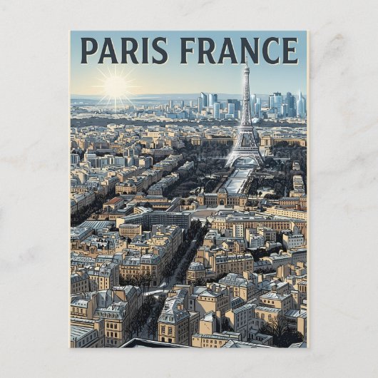 Carte Postale Voyage Paris France (Devant)