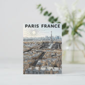 Carte Postale Voyage Paris France (Debout devant)