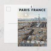 Carte Postale Voyage Paris France (Devant / Derrière)