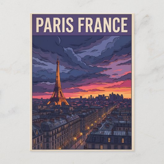 Carte Postale Voyage Paris France (Devant)