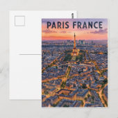 Carte Postale Voyage Paris France (Devant / Derrière)