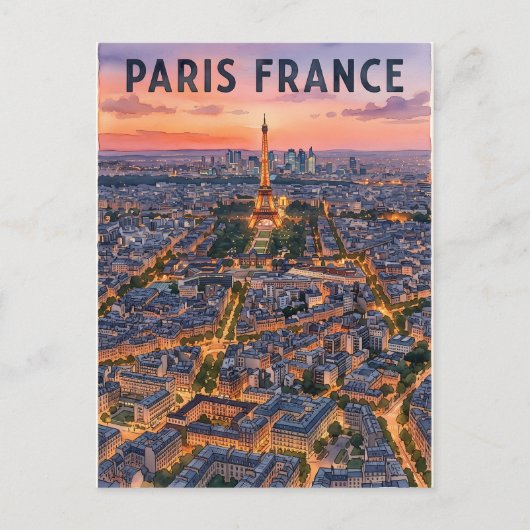 Carte Postale Voyage Paris France (Devant)