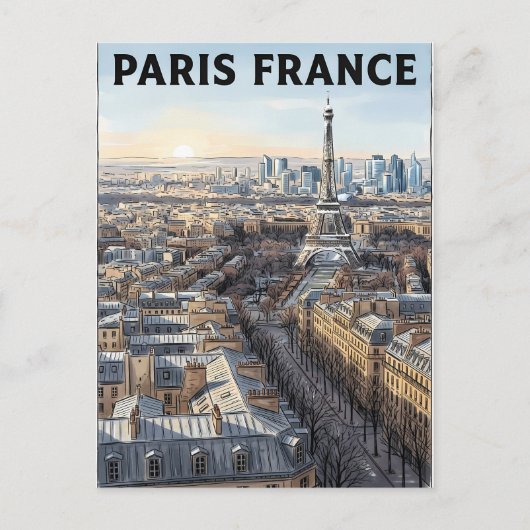 Carte Postale Voyage Paris France (Devant)