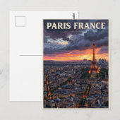 Carte Postale Voyage Paris France (Devant / Derrière)