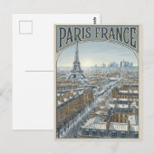 Carte Postale Voyage Paris France (Devant / Derrière)