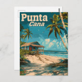 Carte Postale Voyage Punta Cana Vintage (Devant / Derrière)