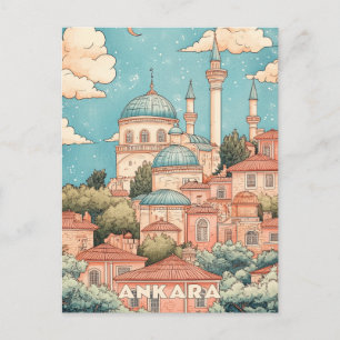 Carte Postale Voyage Quartier du Vieux Château d'Ankara