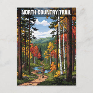 Carte Postale Voyage Randonnée de sentier du Nord