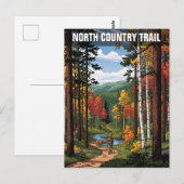 Carte Postale Voyage Randonnée de sentier du Nord (Devant / Derrière)