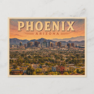 Carte Postale Voyage Rétro à Phoenix Arizona
