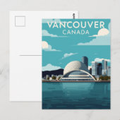 Carte Postale Voyage Rétro à Vancouver Canada (Devant / Derrière)