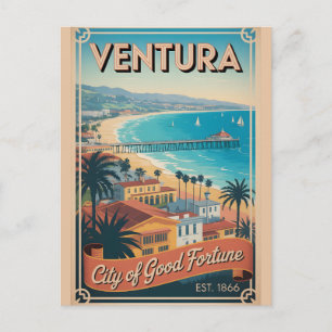 Carte Postale Voyage Rétro à Ventura Californie
