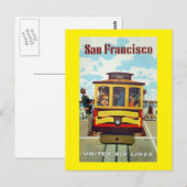 Carte Postale Voyage San Francisco Vintage (Devant / Derrière)