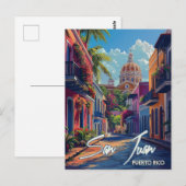 Carte Postale Voyage San Juan Vintage  (Devant / Derrière)