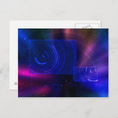 Carte Postale Voyage spatial (Devant / Derrière)