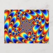 Carte Postale Voyage spatial - Fractal (Devant)