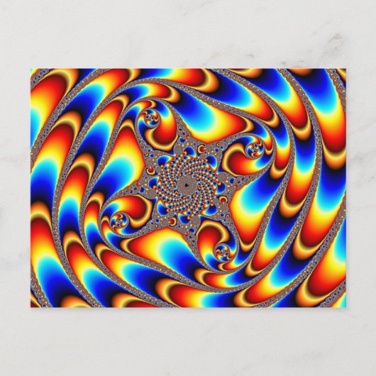 Carte Postale Voyage spatial - Fractal (Devant)