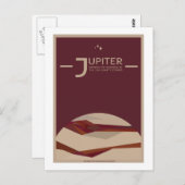Carte postale Voyage spatial - Jupiter (Devant / Derrière)
