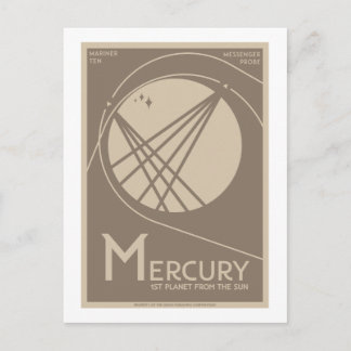 Carte postale Voyage spatial - Mercury