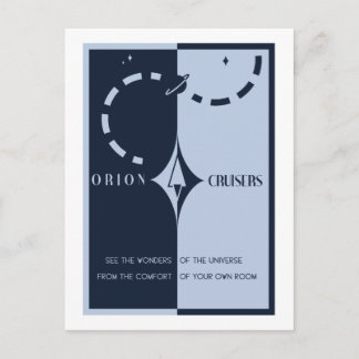 Carte postale Voyage spatial - Orion Cruisers