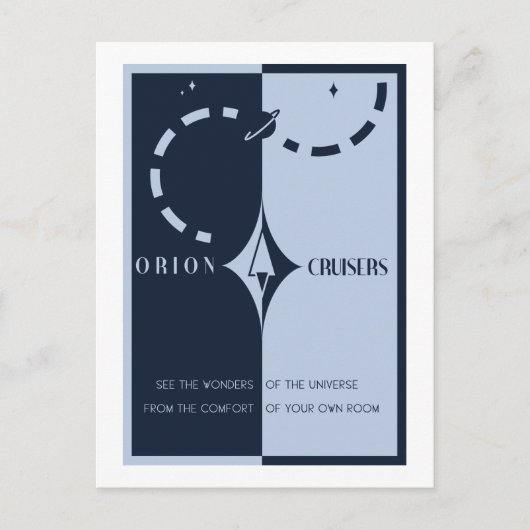 Carte postale Voyage spatial - Orion Cruisers (Devant)