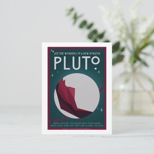Carte postale Voyage spatial - Pluto (Debout devant)