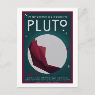 Carte postale Voyage spatial - Pluto