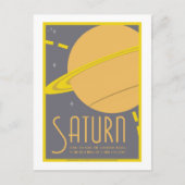 Carte postale Voyage spatial - Saturne (Devant)