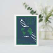 Carte postale Voyage spatial - Terre (Debout devant)