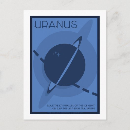 Carte postale Voyage spatial - Uranus (Devant)
