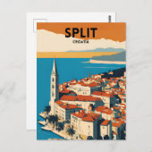 Carte Postale Voyage Split Croatie (Devant / Derrière)