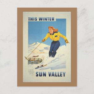 Carte Postale Voyage Sun Valley       IdahoVintage