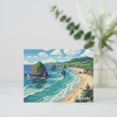 Carte Postale Voyage sur la côte de l'Oregon (Debout devant)