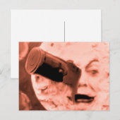 Carte Postale Voyage sur la Lune (Rose Sepia) (Devant / Derrière)