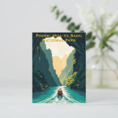 Carte Postale Voyage sur la rivière au Vietnam à Phong Nha (Debout devant)