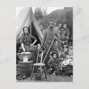 Carte Postale Voyage sur la route de la guerre civile, 1861