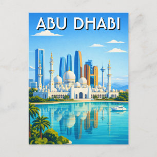 Carte Postale Voyage sur la skyline d'Abou Dabi