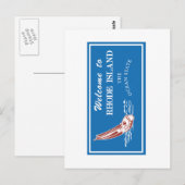 Carte Postale Voyage sur Rhode Island - USA Road Sign (Devant / Derrière)