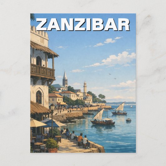 Carte Postale Voyage Tanzanie Zanzibar (Devant)