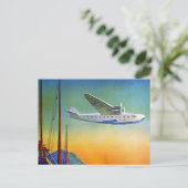 Carte Postale Voyage transpacifique vintage (Debout devant)