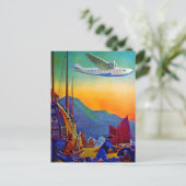 Carte Postale Voyage transpacifique vintage (Debout devant)