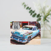 Carte postale voyage US Route 66 (Debout devant)