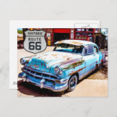 Carte postale voyage US Route 66 (Devant / Derrière)