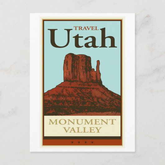 Carte Postale Voyage Utah (Devant)