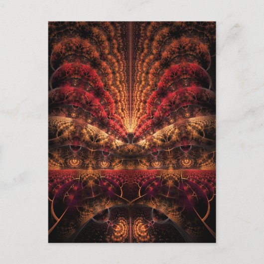 Carte Postale Voyage vers l'oeuvre fractale Infinity (Devant)