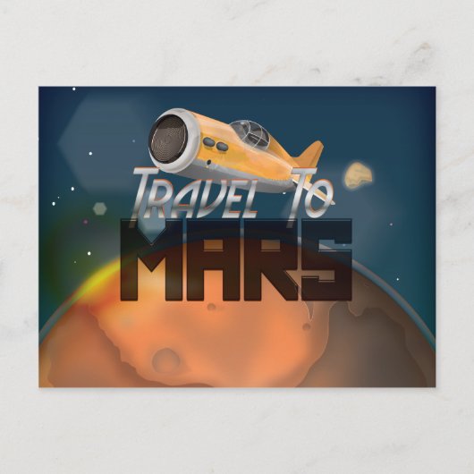 Carte Postale Voyage vers Mars (Devant)