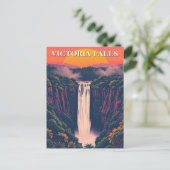 Carte postale Voyage Victoria Falls Waterfall (Debout devant)