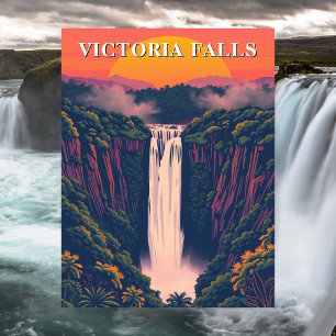 Carte postale Voyage Victoria Falls Waterfall